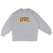 USC Trojans Women's lululemon Heather Gray Perfectly Oversized Crew Neck Sweatshirt